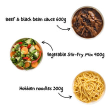 Load image into Gallery viewer, Three bowls labeled with ingredients and quantities on a white background