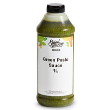 Load image into Gallery viewer, Bottle of Salad Servers Green Pesto Sauce on a white background
