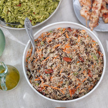 Load image into Gallery viewer, Persian Rice in white bowl with a silver spoon