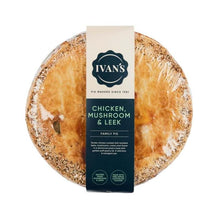 Load image into Gallery viewer, Pie with 'Ivan's' packaging on a white background
