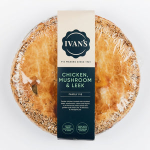 Ivans Pies - Chicken, Mushroom & Leek Family Pie
