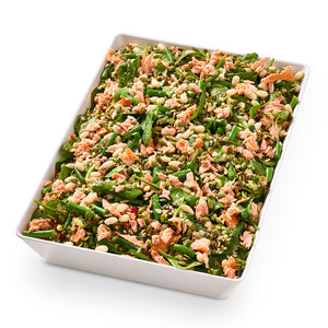 Grains Greens & Beans with Smoked Salmon Salad Leafy Kit 1.5kg