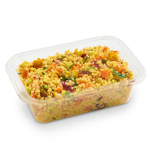 Load image into Gallery viewer, Container of couscous salad with vegetables on a white background
