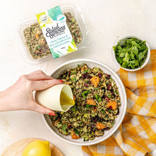 Load image into Gallery viewer, Herby Quinoa &amp; Broccoli Salad w Green Tahini Dressing 300g
