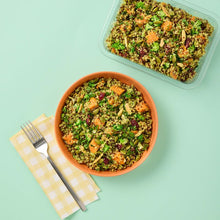 Load image into Gallery viewer, Herby Quinoa &amp; Broccoli Salad w Green Tahini Dressing 300g
